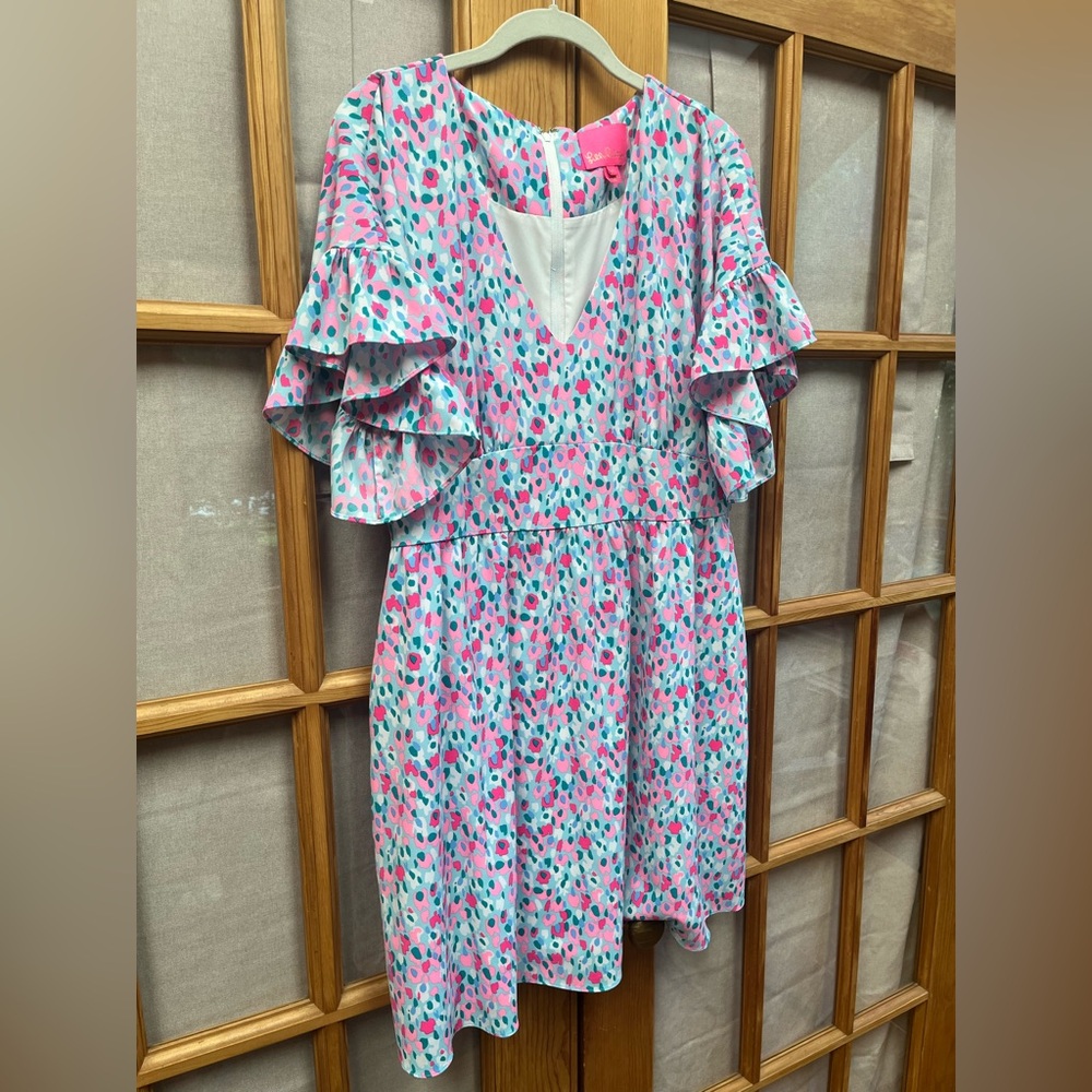LILLY PULITZER BLAIRE SLEEVE DRESS , sz 14